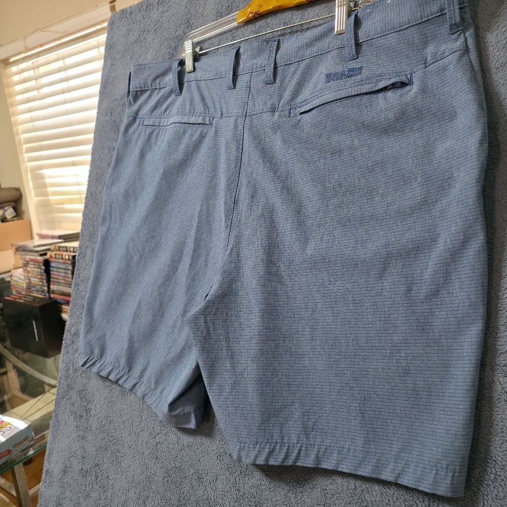 World Wide Sportsman Chino Shorts Men's 44 Medium Blue Stretch